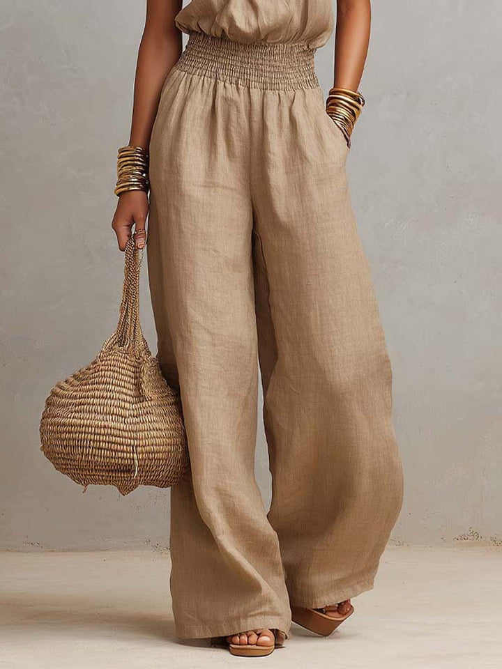 Audrey – Halter Neck Wide-Leg Jumpsuit