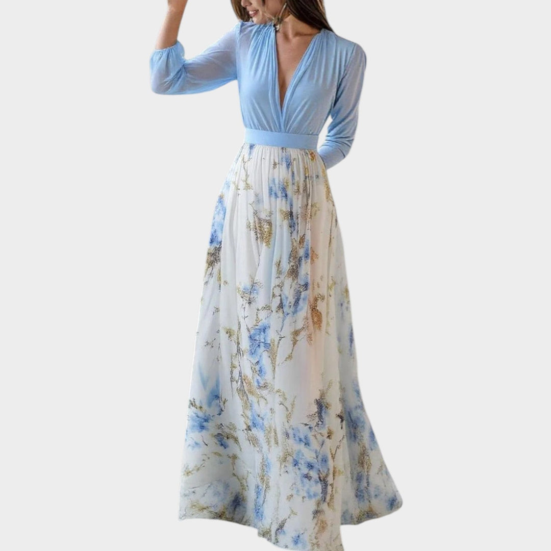 Minerva – Floral Chiffon-Look Maxi Dress