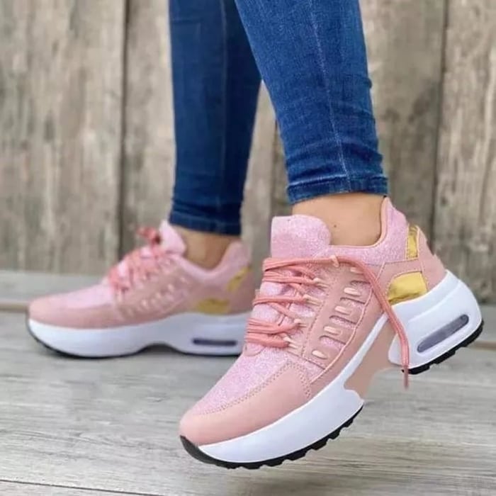 Camilla – Lace-Up Cushioned Everyday Trainers