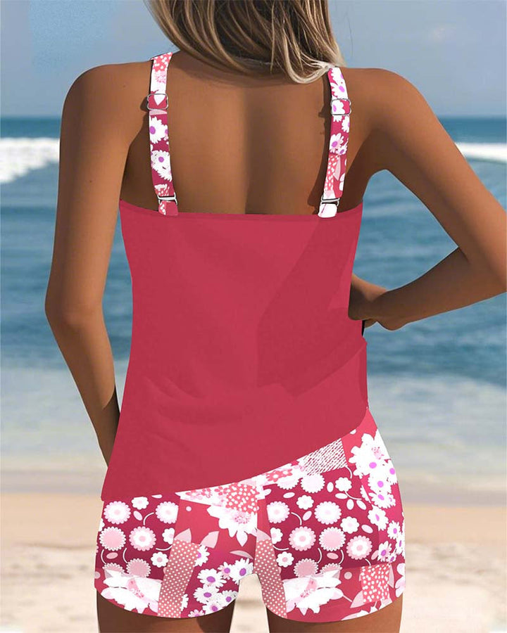 Della | Floral Two-Piece Swim Set