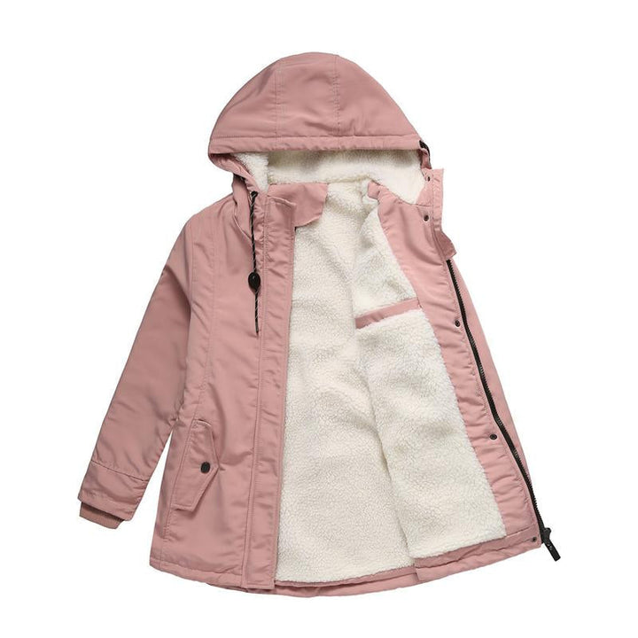 Emmeline – Hooded Winter Coat with Sherpa Lining