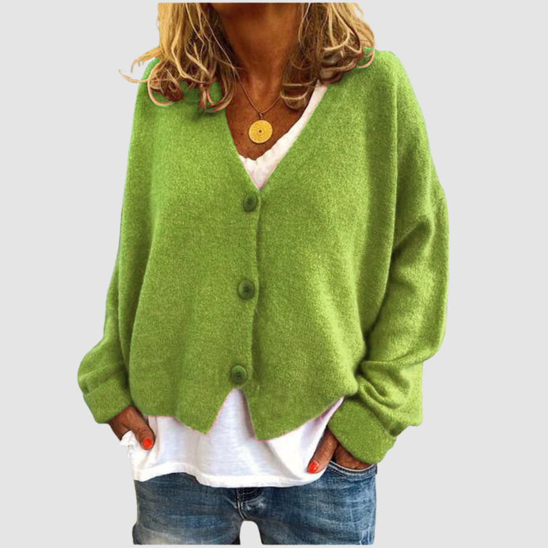 Anthea – Classic Button-Up Knit Cardigan
