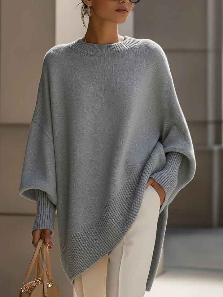 Bryony – Oversized Asymmetric Knit Jumper