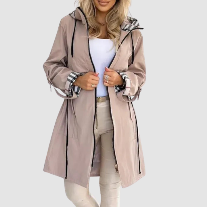 Ione – Hooded Zip-Up Windproof Coat