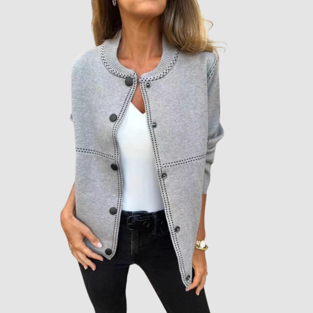 Christine – Button-Front Knit Cardigan