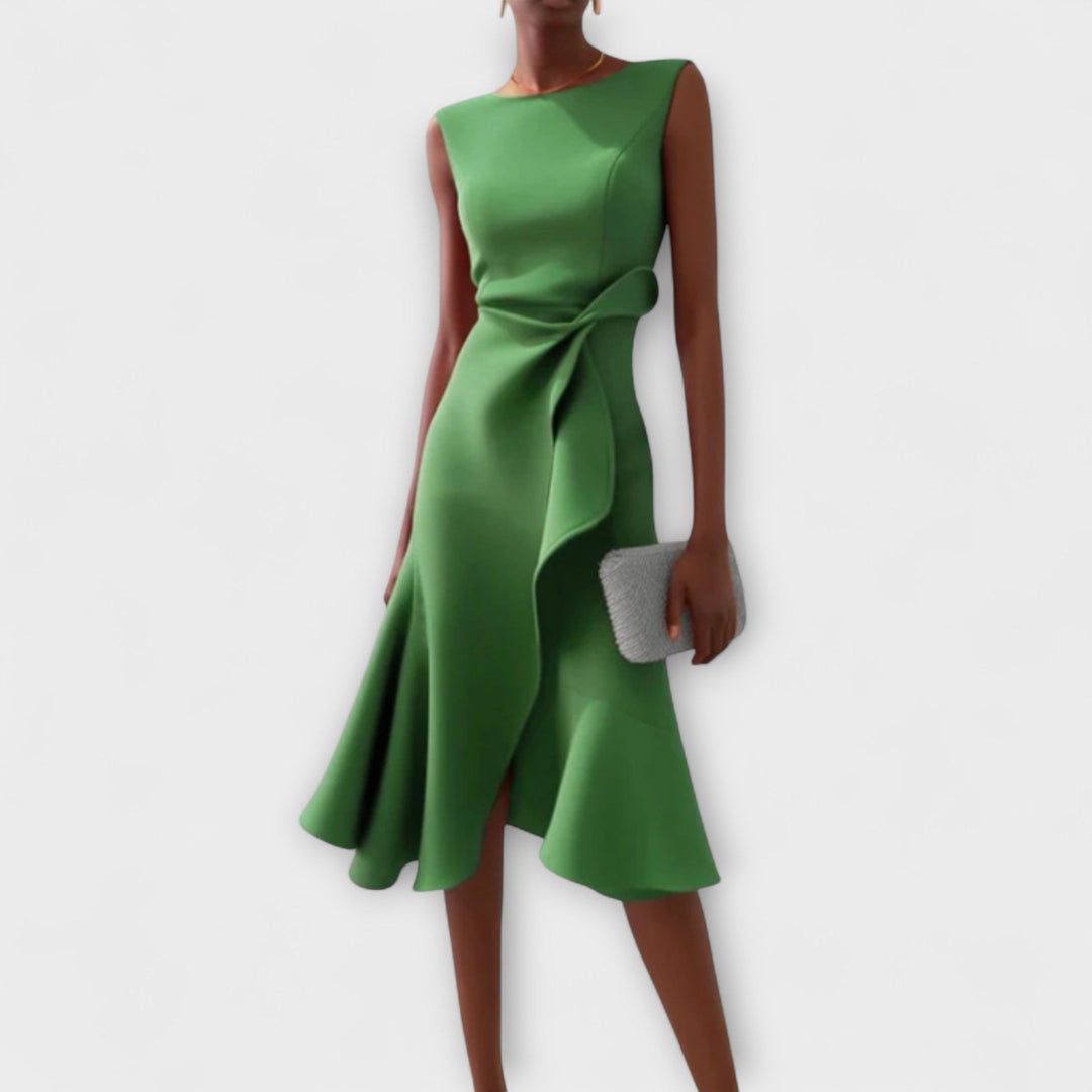 Rhiannon | Draped Asymmetric Midi