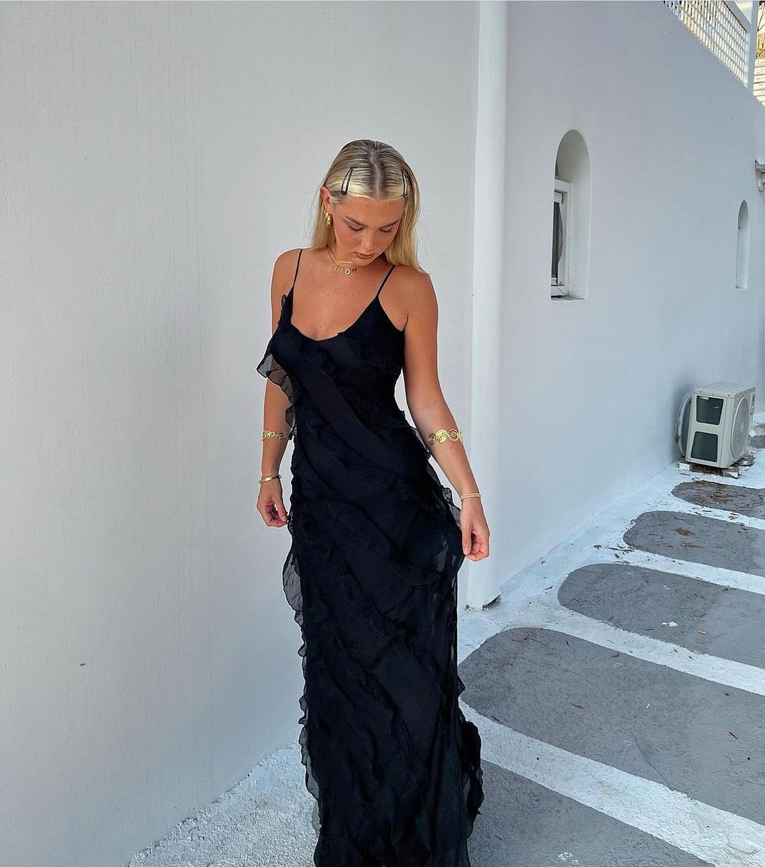 Emer | Ruffled Maxi Dress