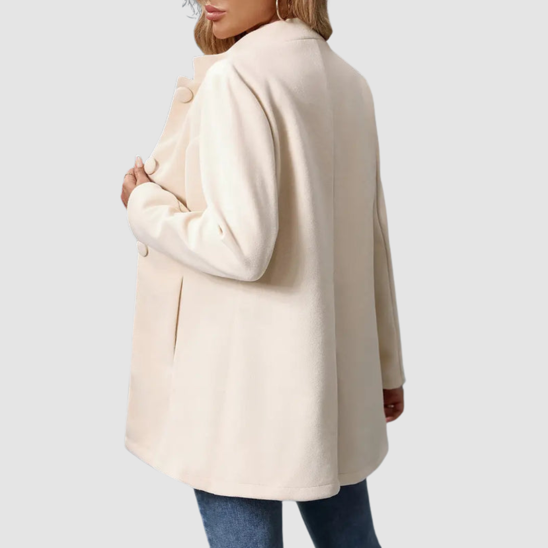 Annette – Timeless Elegant Stand Collar Coat