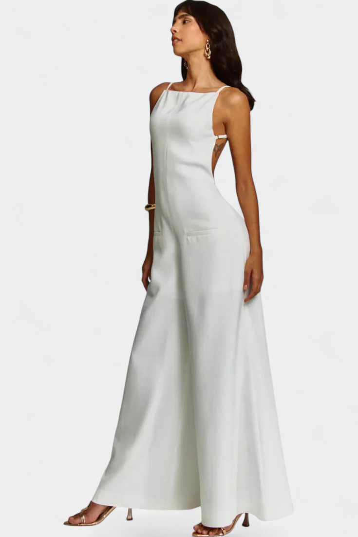 Georgiana – Wide Leg Structured Jumpsuit