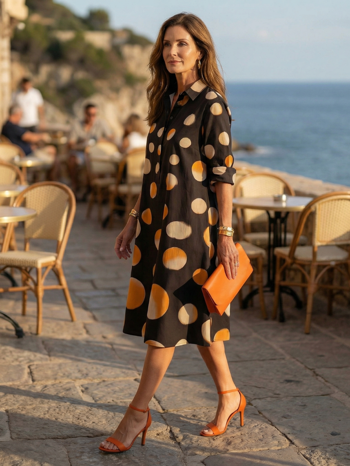 Parker | Sunset Dot Dress