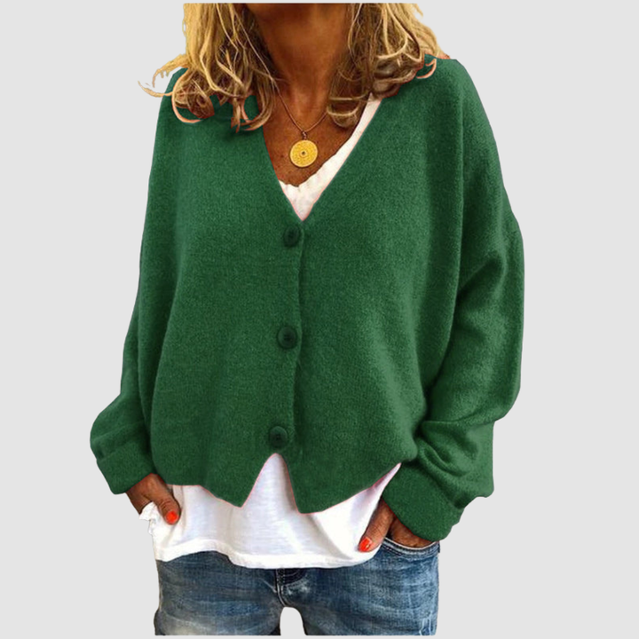 Anthea – Classic Button-Up Knit Cardigan