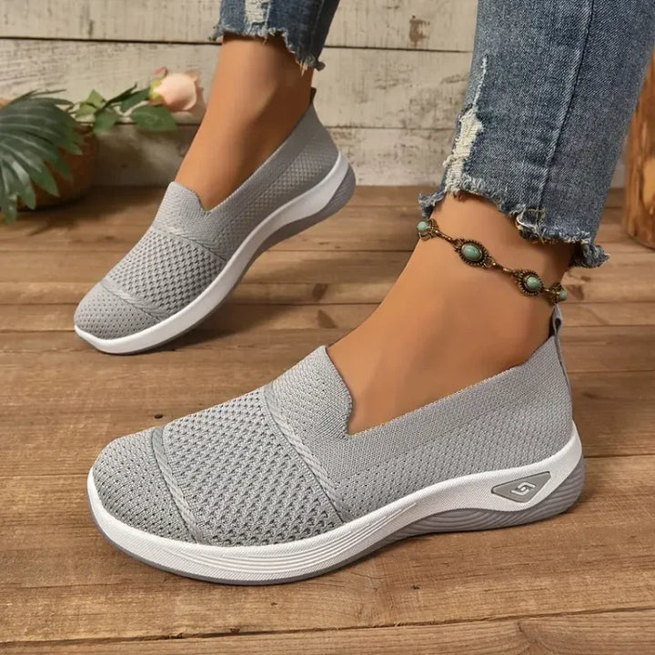 Daphne – Orthopaedic Knit Slip-On Trainers
