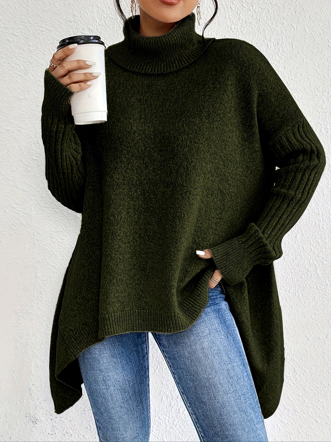 Ceridwen – Turtleneck Oversized Casual Jumper