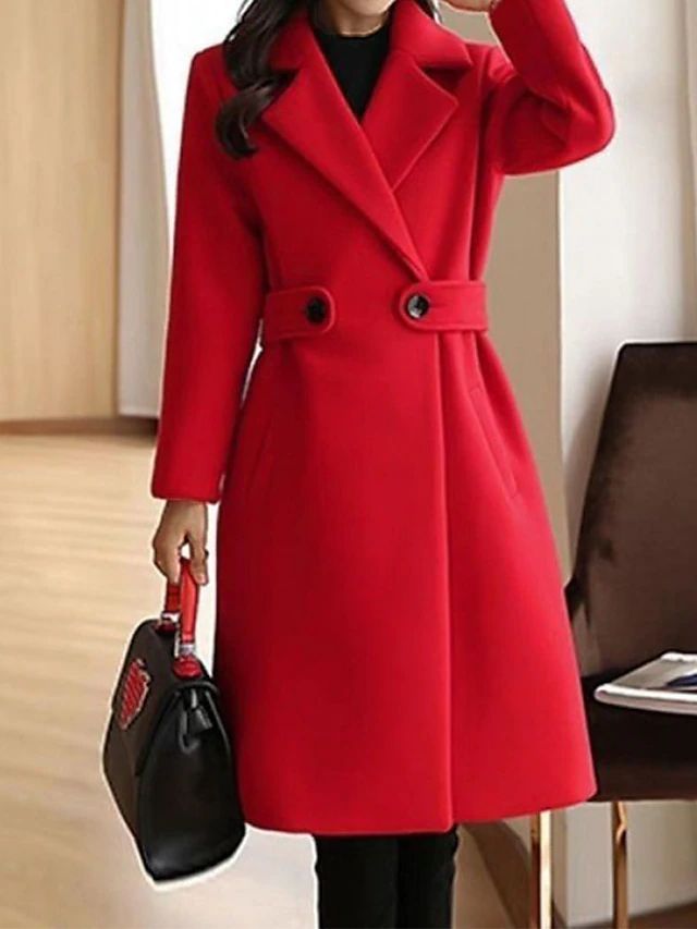 Halina – Elegant Longline Tailored Coat