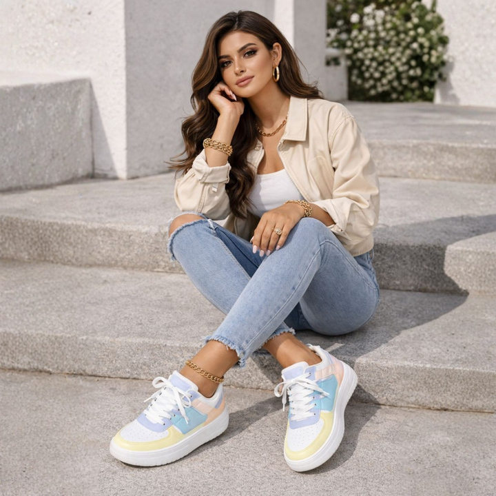 Marjory – Lace-Up Platform Trainers