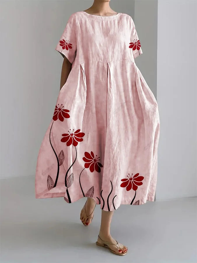 Bernadette – Floral Print Relaxed Midi Dress