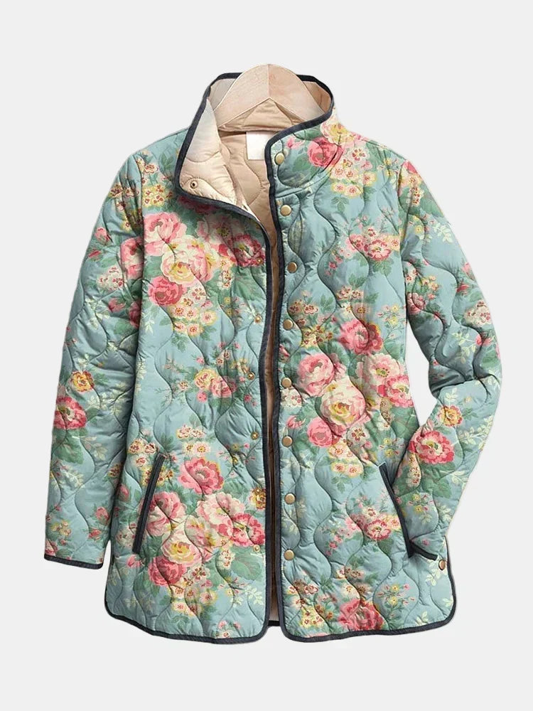 Miranda – Quilted Floral Print Jacket