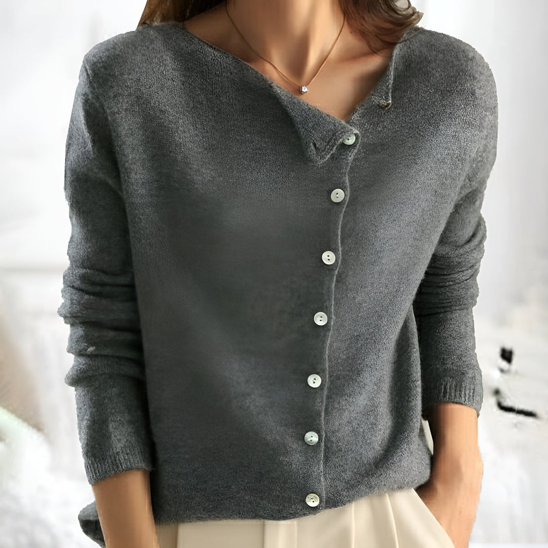 Tamsin – Soft Knit Button-Front Cardigan