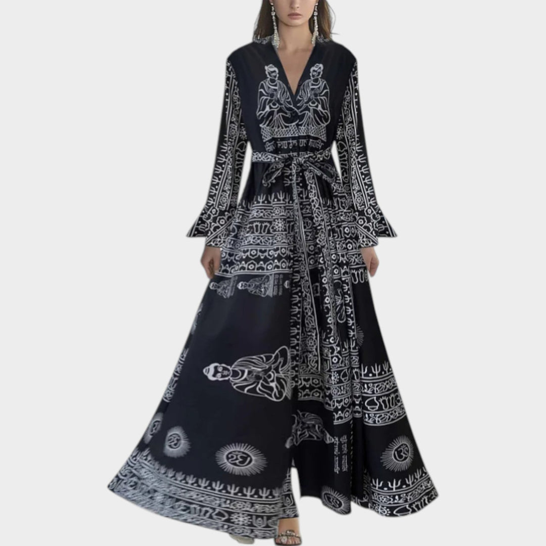 Minerva – Floral Chiffon-Look Maxi Dress