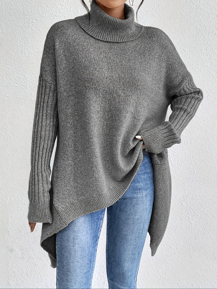 Nicola – Oversized Turtleneck Knit Jumper