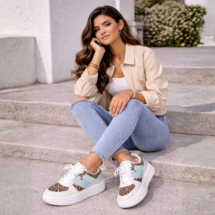 Marjory – Lace-Up Platform Trainers