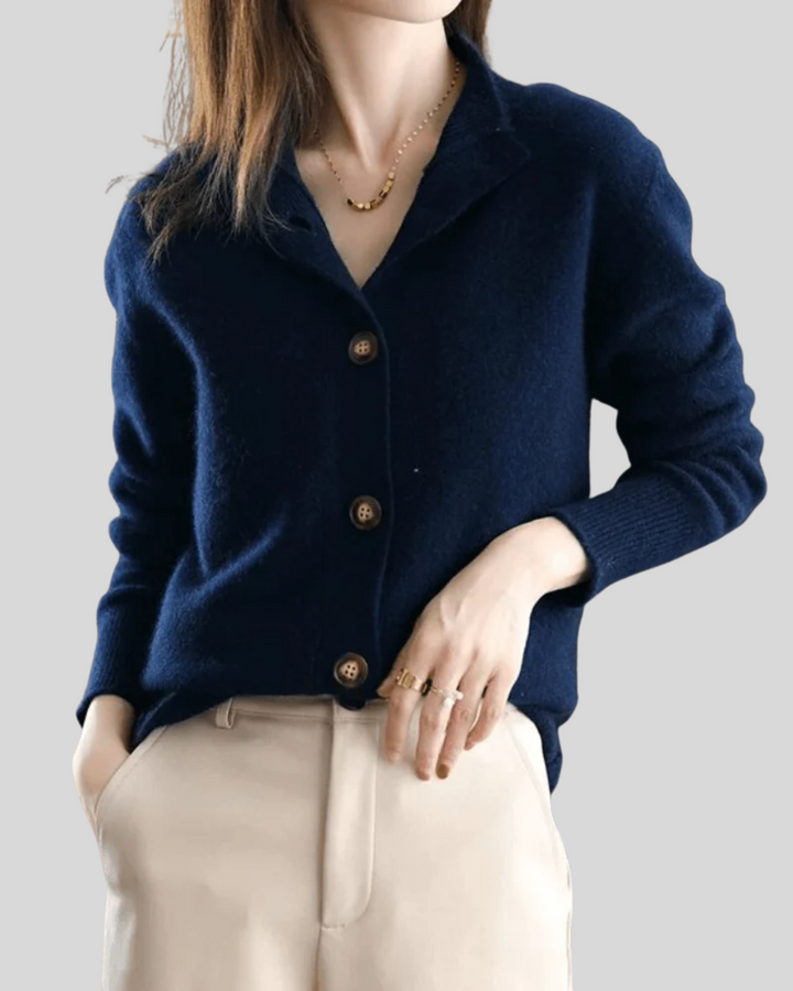 Maisie – Retro-Style Button-Down Knit Cardigan