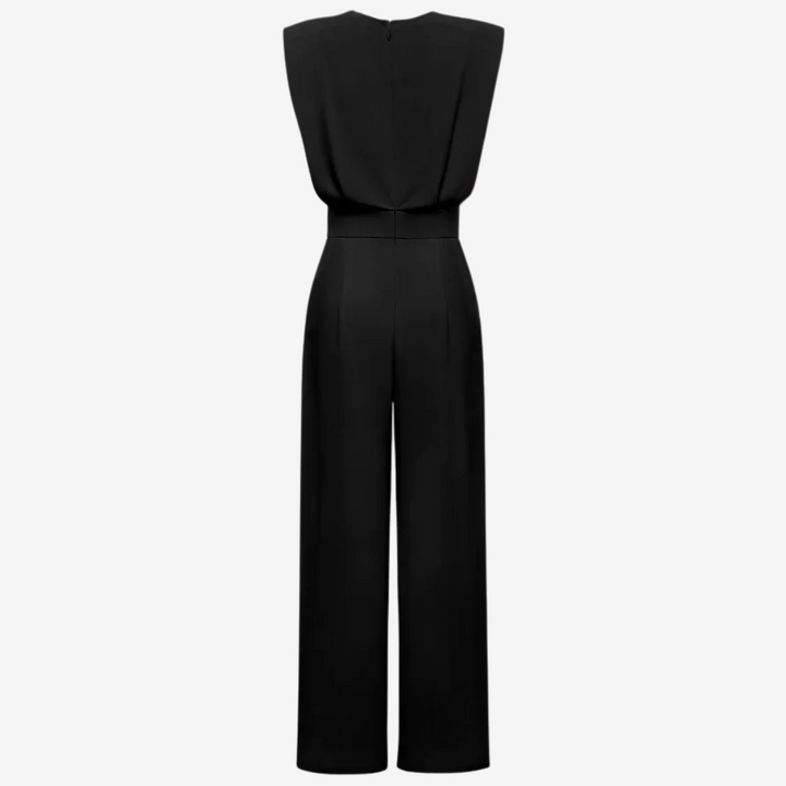 Patience – Structured Sleeveless Wide-Leg Jumpsuit