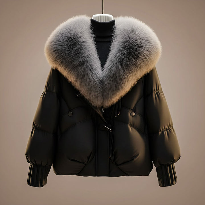 Rhiannon – Padded Jacket with Statement Faux-Fur Collar