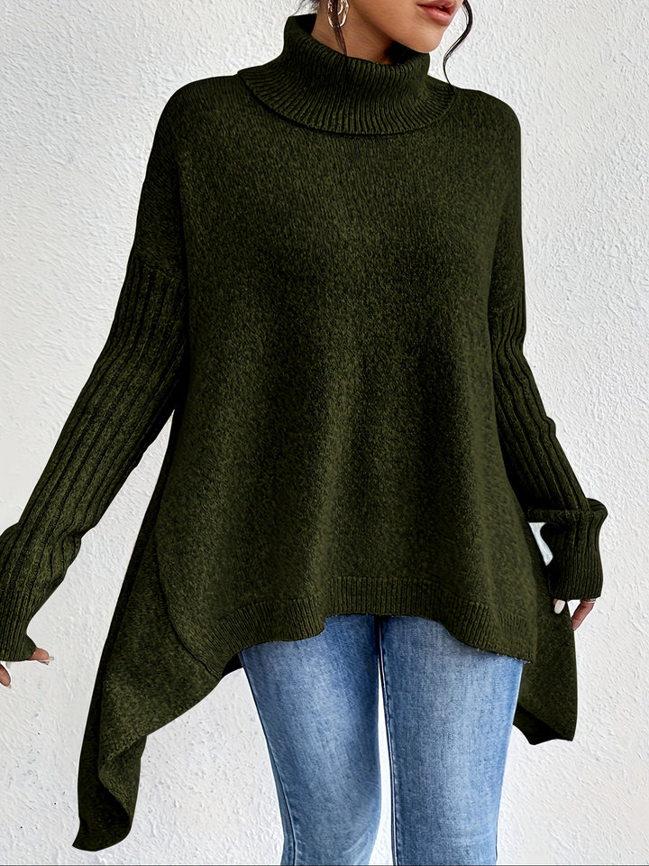 Nicola – Oversized Turtleneck Knit Jumper