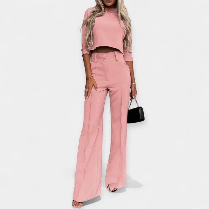 Lila | Coordinated Crop Top and Trousers Set