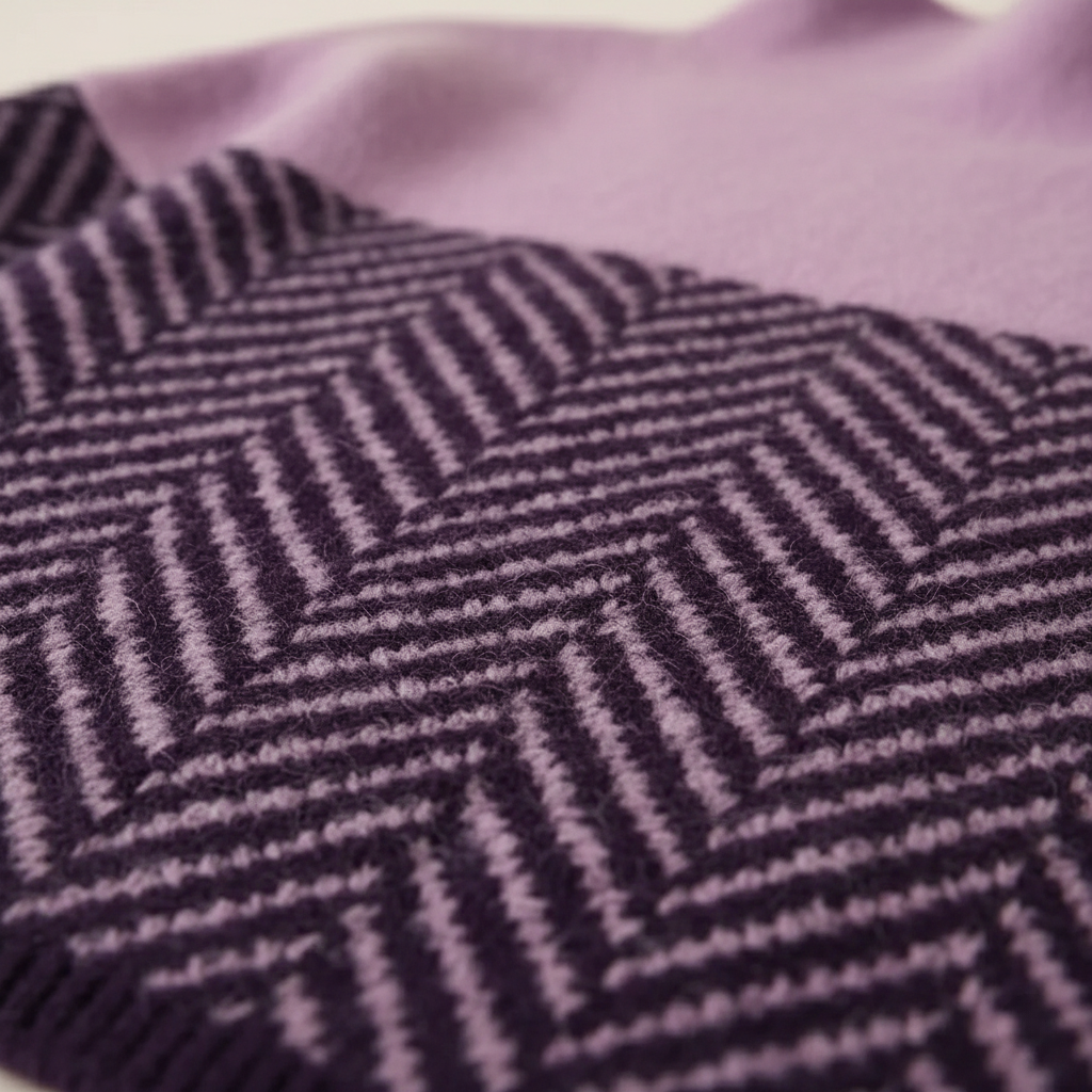 Honora – Turtleneck Herringbone Knit Jumper
