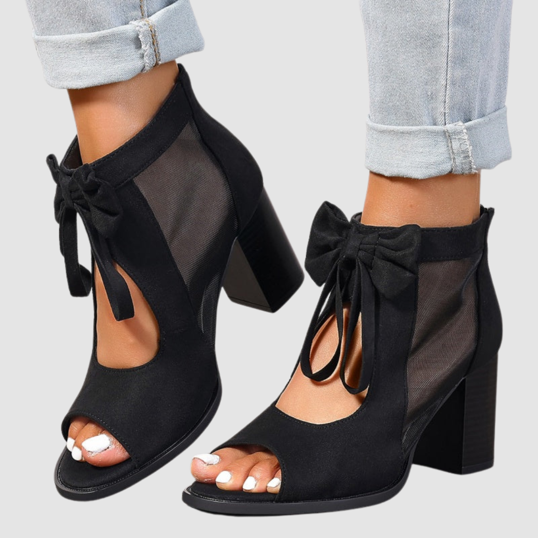 Nira | Bow Charm Orthopaedic Heels