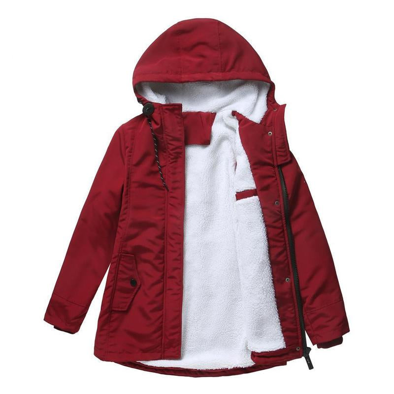 Emmeline – Hooded Winter Coat with Sherpa Lining