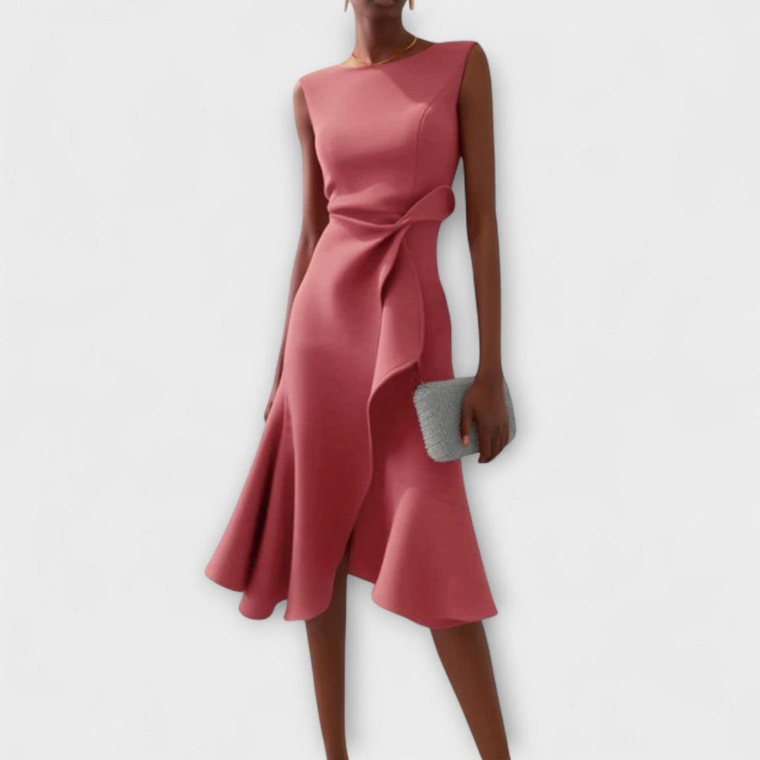 Rhiannon | Draped Asymmetric Midi