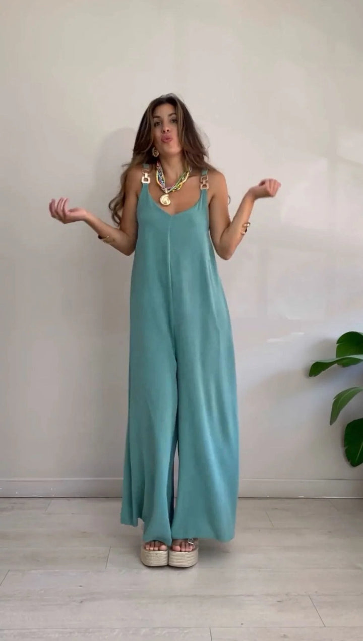 Caoimhe – Relaxed Wide-Leg Sleeveless Jumpsuit