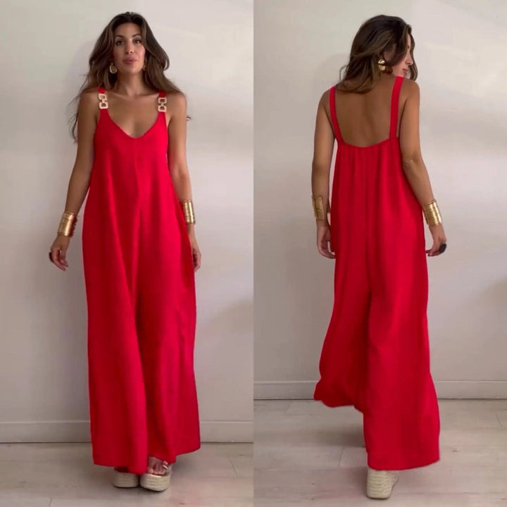 Caoimhe – Relaxed Wide-Leg Sleeveless Jumpsuit