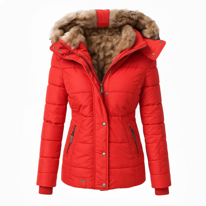 Saskia – Faux-Fur-Lined Hooded Winter Coat