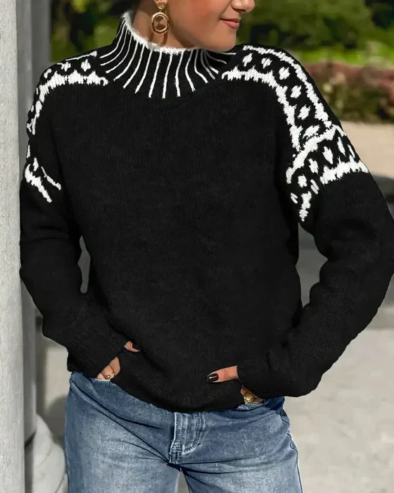 Miranda – Nordic Knit Turtleneck Jumper