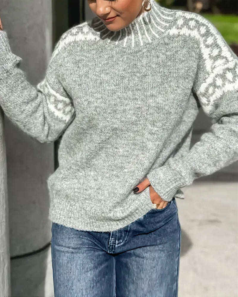 Miranda – Nordic Knit Turtleneck Jumper
