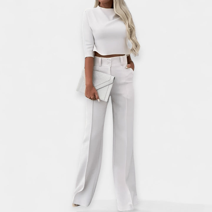 Lila | Coordinated Crop Top and Trousers Set