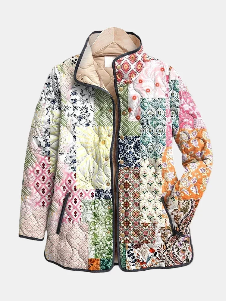 Susannah – Patchwork Quilted Floral Jacket