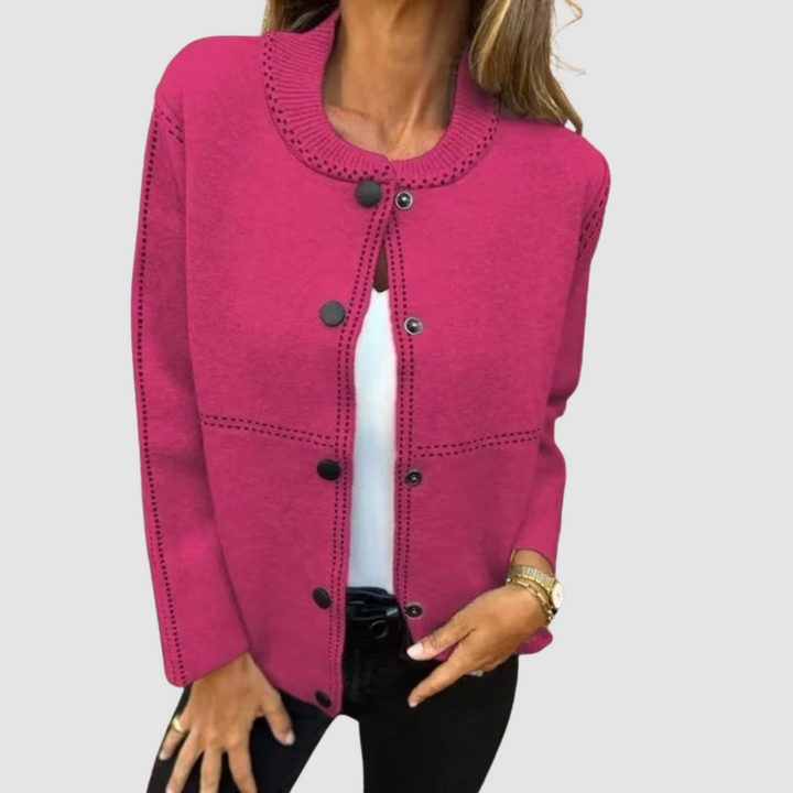 Christine – Button-Front Knit Cardigan