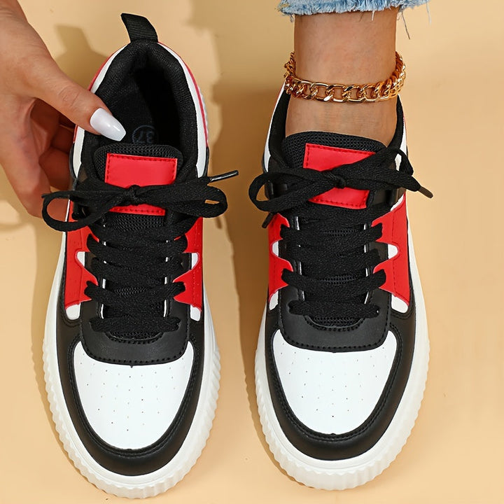 Peggy – Lace-Up Flatform Trainers