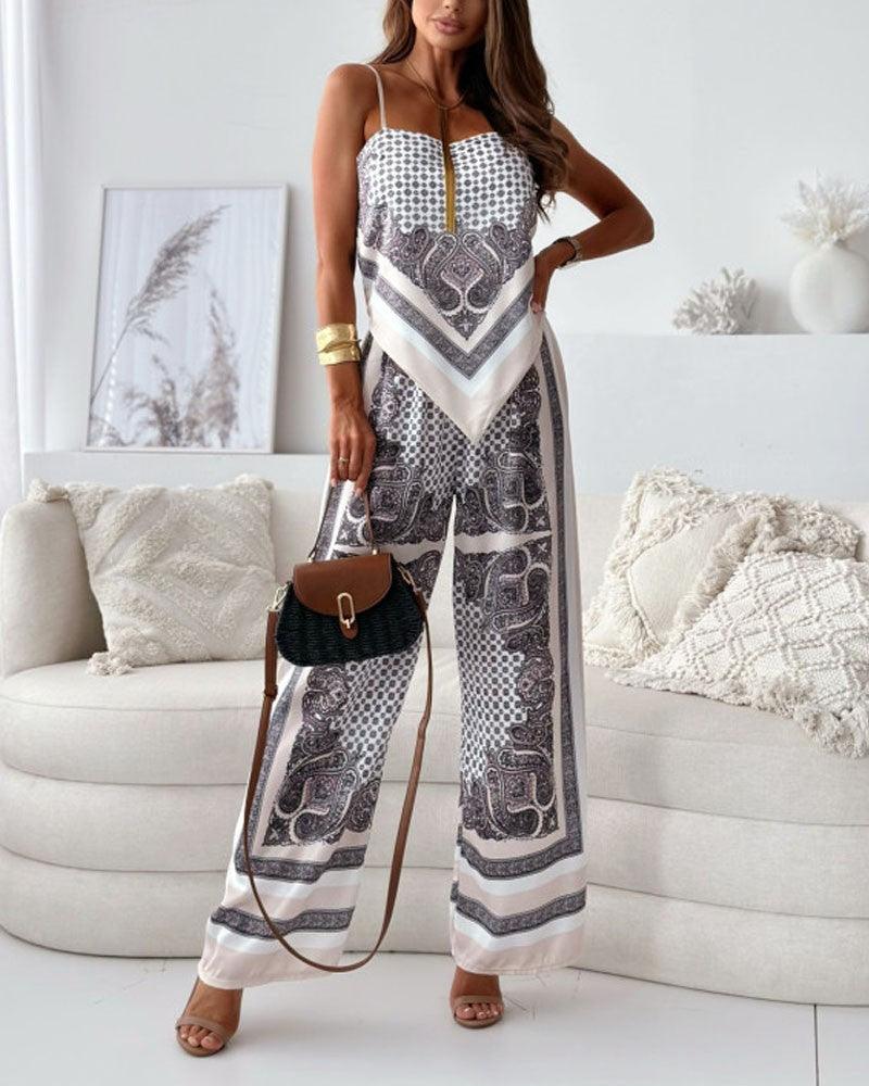 Carolanne | Holiday Ready Stylish Lace-Up Vest & Trousers Two-Piece Set Dress