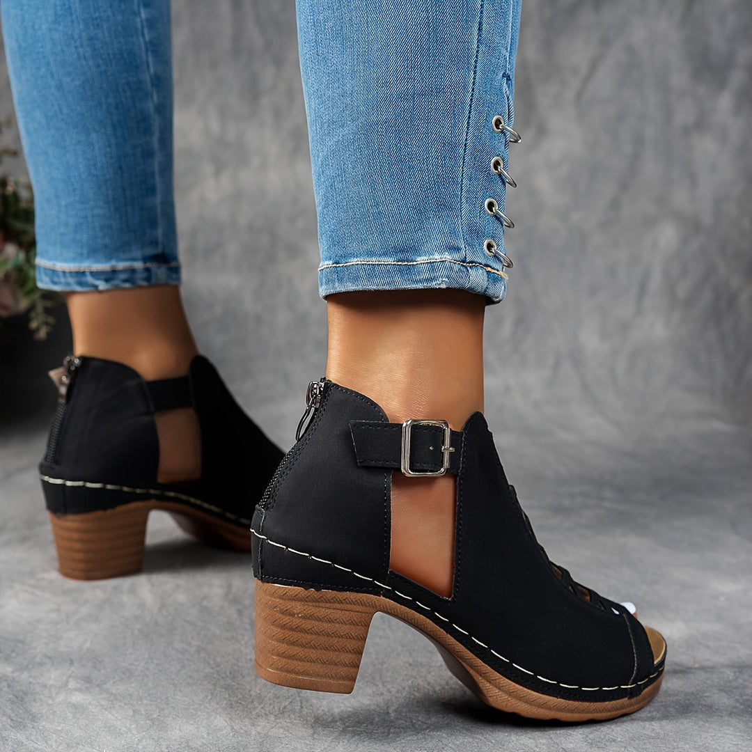 Vicky | Lattice-Heel Sandals
