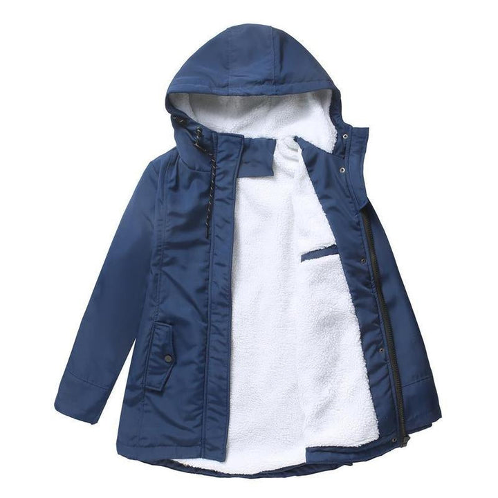 Emmeline – Hooded Winter Coat with Sherpa Lining
