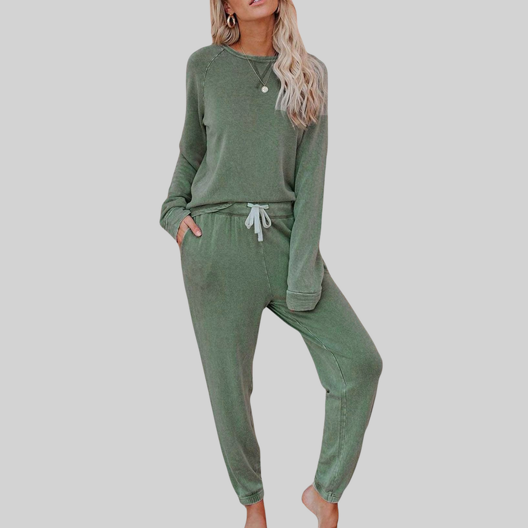 Tyne | Casual Long Sleeve and Joggers Set