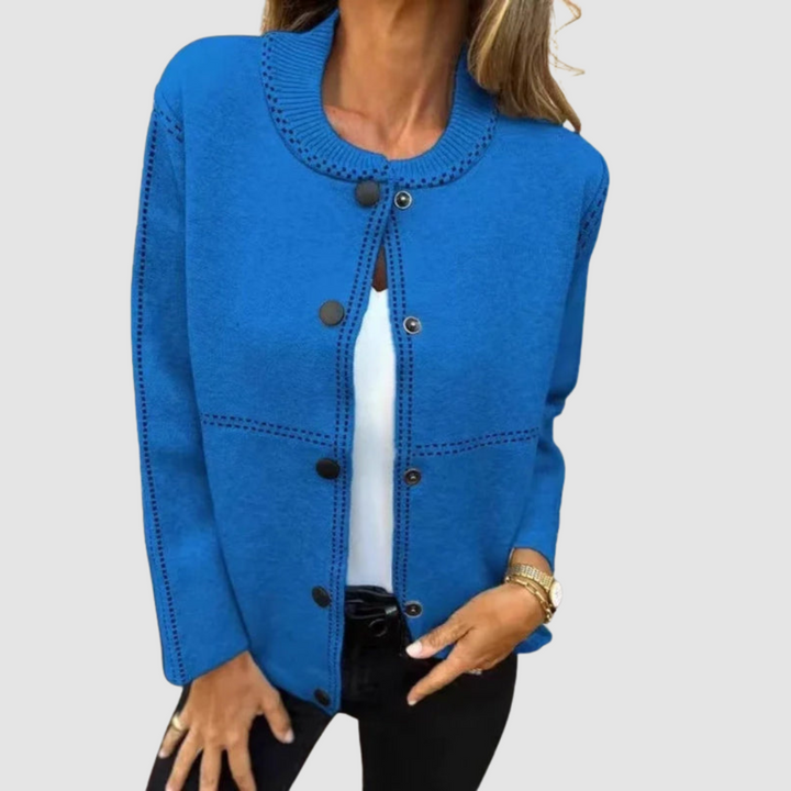 Christine – Button-Front Knit Cardigan