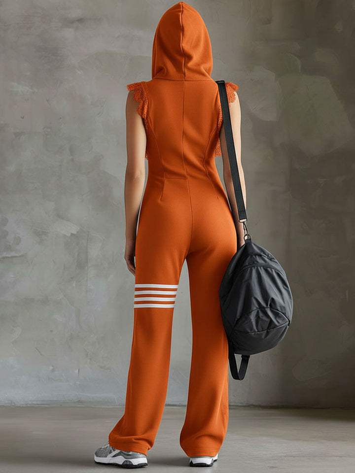 Meredith – Hooded Sleeveless Wide-Leg Jumpsuit