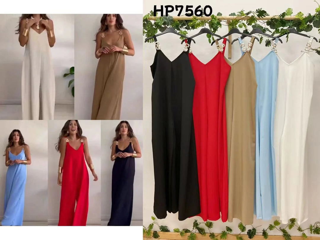 Caoimhe – Relaxed Wide-Leg Sleeveless Jumpsuit